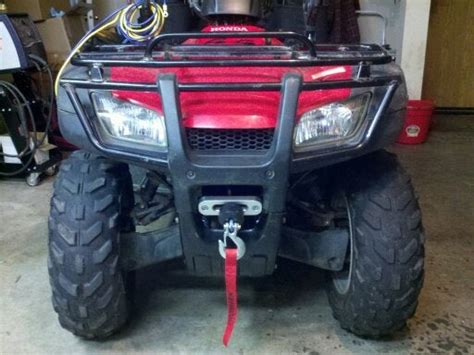 Winch is finally installed!!! - Honda ATV Forum