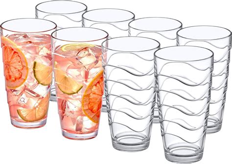 Amazon Amazing Abby Wavely Ounce Plastic Tumblers Set Of