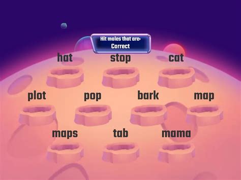 Cvc Words Whack A Mole