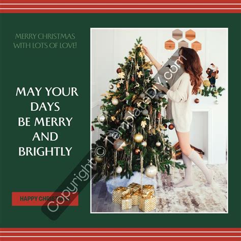 Christmas Greetings Message Printable Template [PDF, Word]