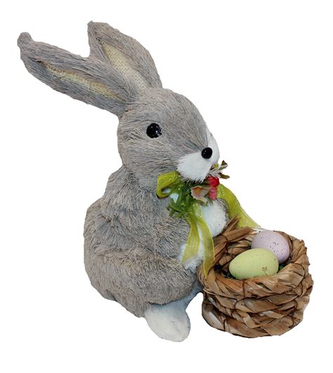 The Holiday Aisle® 7 Standing Easter Bunny Holding Basket Full Of Eggs