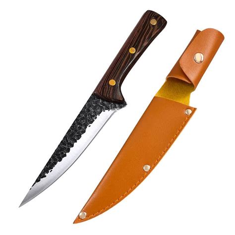 4 Piece Butcher Knife Set With Sheath - Letcase.com