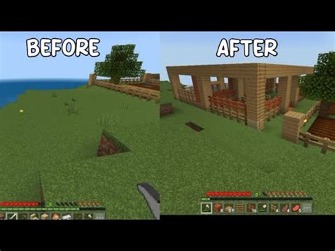 BANGUN FARM SEDERHANA DI MINECRAFT MCPE INDONESIA YouTube