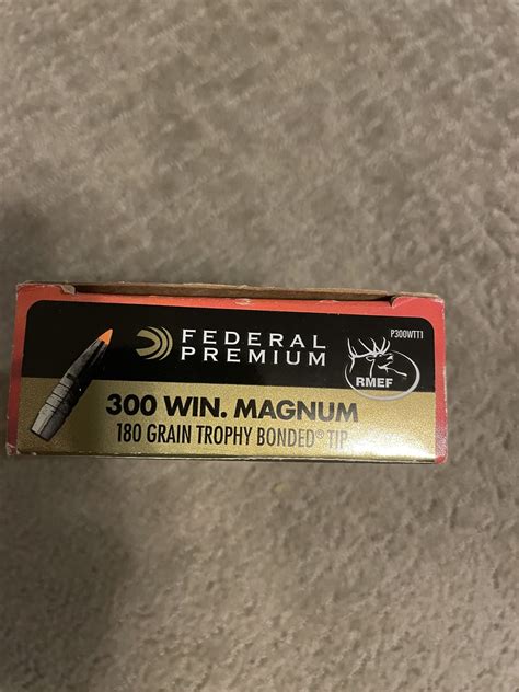 Federal Premium 300 Win Magnum 180 Gr Trophy Bonded Tip For Sale