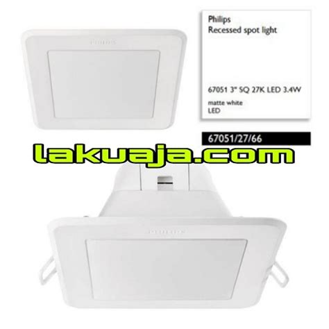 Lampu Philips Downlight 67051 3 SQ 65K LED 3 4W Lakuaja