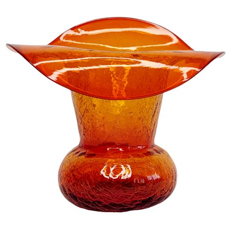 Glassies Crackle Glass Vase Antiques Board