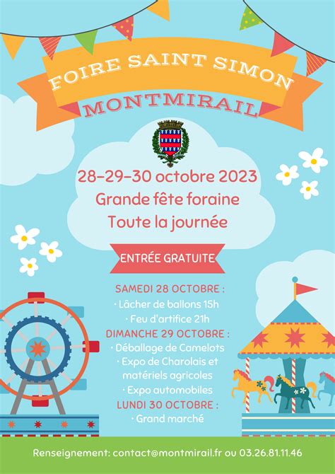 Foire Saint Simon 2023 Montmirail