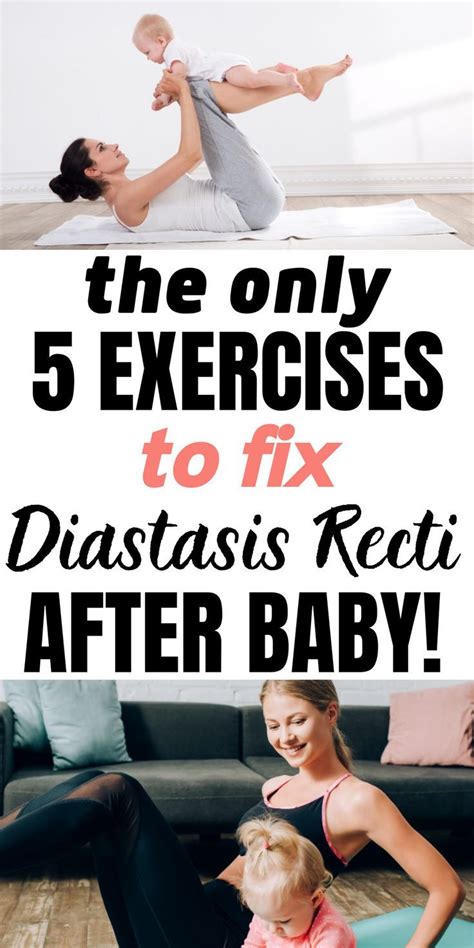 The 5 Best Diastasis Recti Exercises To Repair Mommy Tummy Post Partum Workout Diastasis