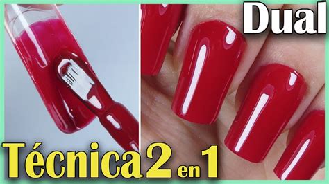 Uñas Acrilicas 2 En 1 Con Moldes Dual 😱 Técnica De Esmaltado Perfecto💅