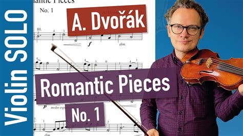 A Dvorak Romantic Pieces No Op Violin Solo Violin Sheet