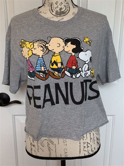 Womens Peanuts Gray Sally Linus Charlie Brown Lucy S Gem