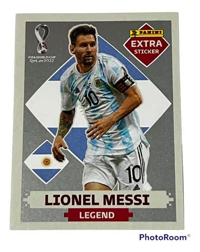 Lionel Messi Figurinha Extra Legend Prata Copa Do Mundo 2022