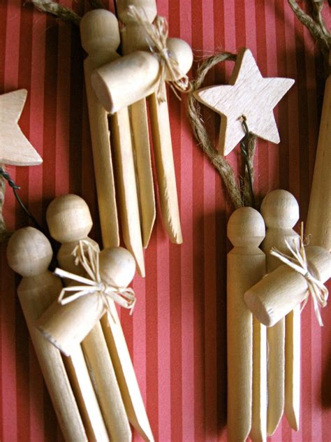 Set Of 3 Clothespin Nativity Ornaments Etsy