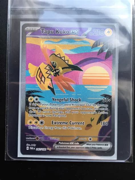 Tarjeta Pok Mon Tapu Koko Ex Paradox Rift Ilustraci N Especial