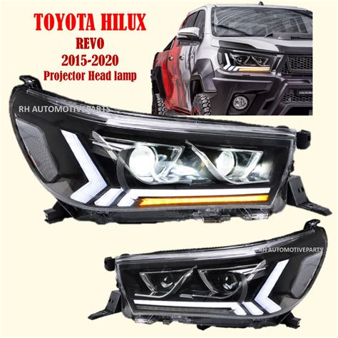 Vland Toyota Hilux Revo Rocco Vigo 2015 2020 Projector Headlamp LED