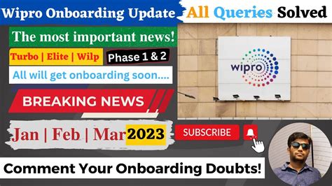 Wipro Onboarding Update Turbo Elite Wilp Phase Jan Feb