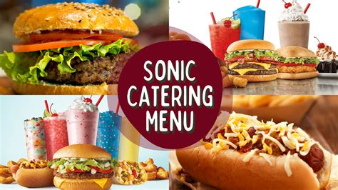 Sonic Catering Menu With Prices 2025