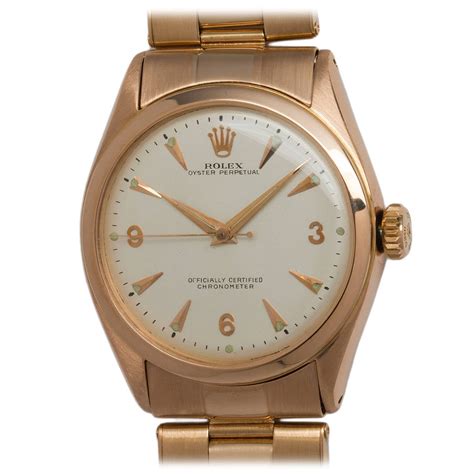 Rolex Rose Gold Oyster Perpetual Wristwatch Ref At Stdibs