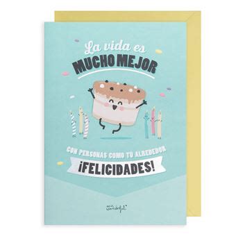 Mr Wonderful Postal De Cumplea Os La Vida Es Mucho Mejor Con Personas