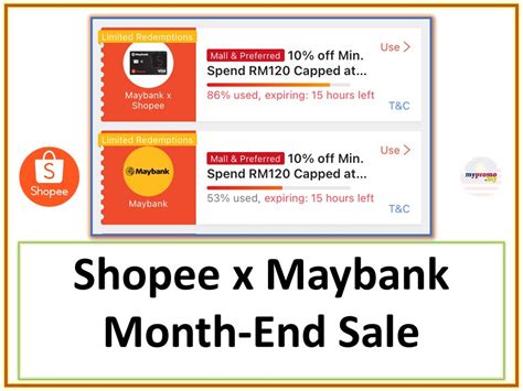 Maybank X Shopee Month End Sale Vouchers August Mypromo My