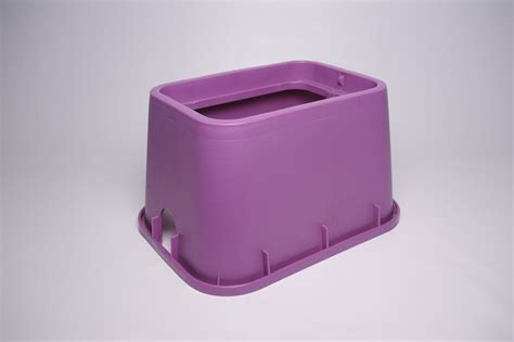 Rect Valve Box 12X17X12 Purple Body Products Tigre USA