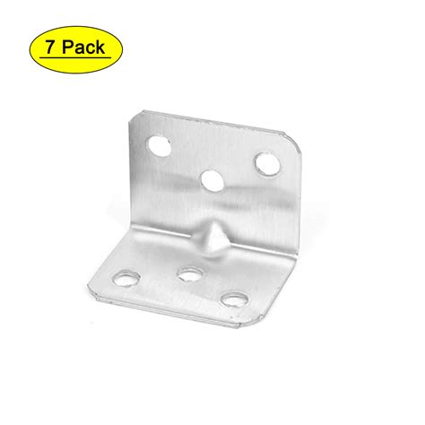 7 Pcs 30mmx36mm Stainless Steel Right Angle Bracket L Shape Corner