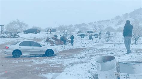 Frente frío 25 y tormenta invernal deja nieve y lluvias