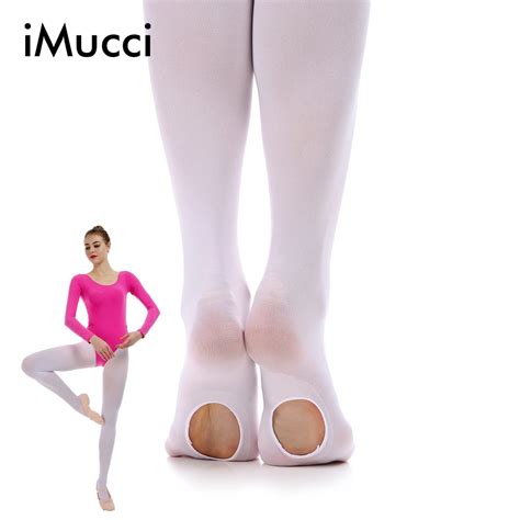 Imucci Women Ballet Convertible Tights Girl Pink Velvet Leggings Adult Pantyhose Dance Socks