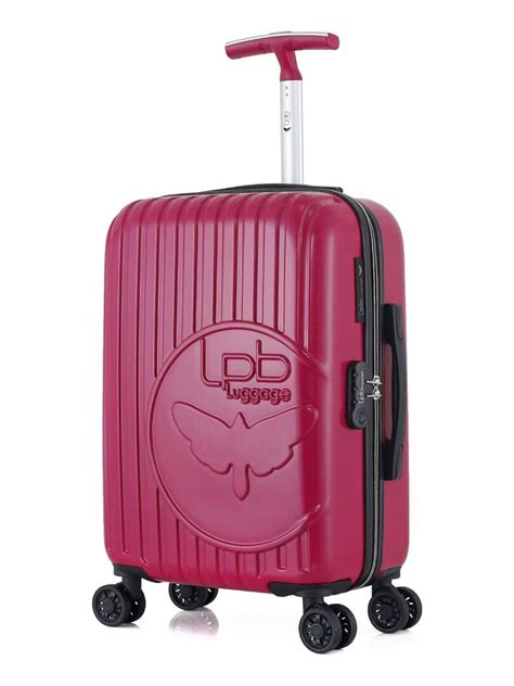 Lpb Valise Cabine Abs Pc Romane Roues Cm Rose Fushia Kiabi