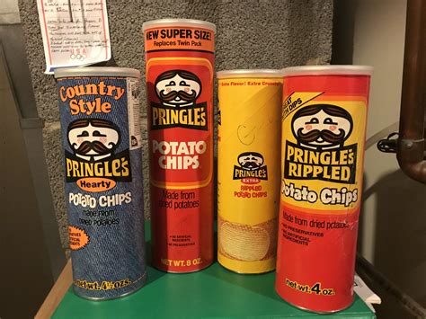 Vintage Pringle’s cans (found at an estate sale) : r/mildlyinteresting