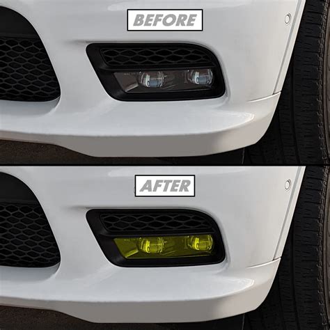 Slickmod Precut Vinyl Smoke Tint For 2018 2023 Dodge Durango Foglight Yellow 3