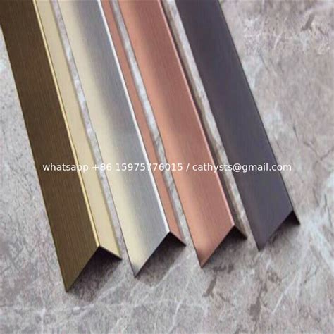 Brushed Finish Bronze Stainless Steel Trim Edge Trim Molding 201 304 316