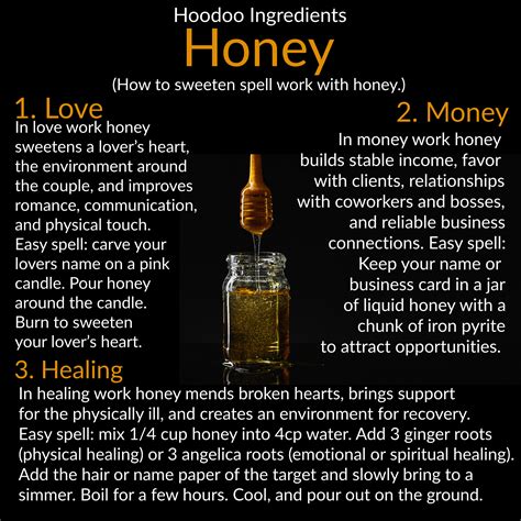 Hoodoo Ingredients Honey ~ ~ Hoodoo Magic Hoodoo Spells Hoodoo Conjure Rootwork