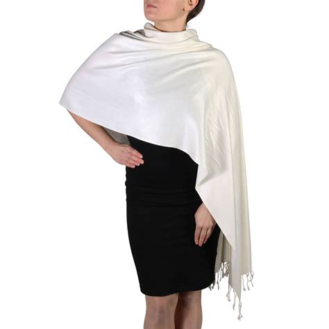 Cream Pashmina Scarf Shawl Wrap York Shawls