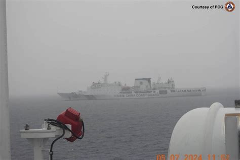 Chinas Monster Ship Anchored Near Pcg Ship At Escoda Official Abs