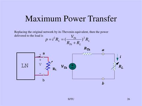 Maximum Power Transfer Theorem Circuit Diagram