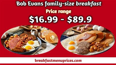 Bob Evans Breakfast Menu With Prices August 2024