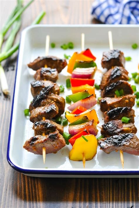 Easy Marinated Beef Kabobs The Seasoned Mom