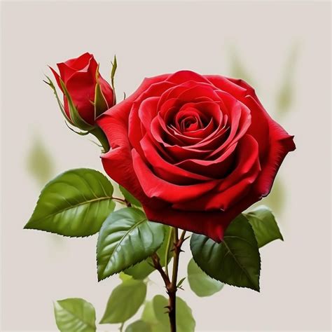 Premium AI Image A Red Rose With The Word