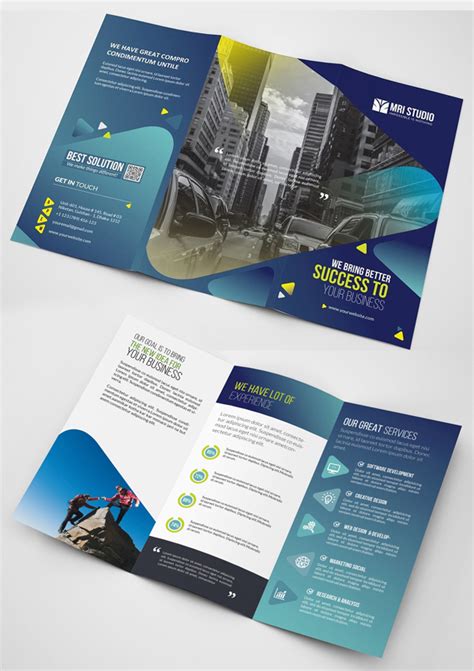 Trifold Brochure Templates Graphic Design Junction