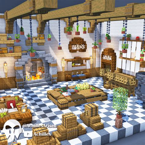 Medieval Kitchen from my new YouTube Tutorial! (link in comments ...