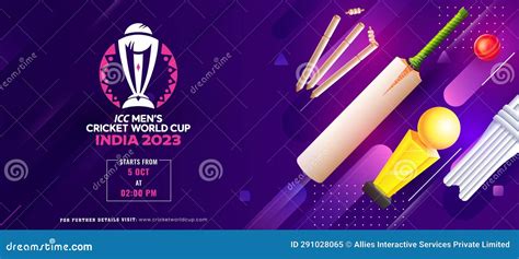 Icc Men S Cricket World Cup India Banner Or Header Design In