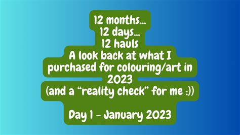 Day 1 January 2023 Colouring Books And Or Supplies Haul Adult