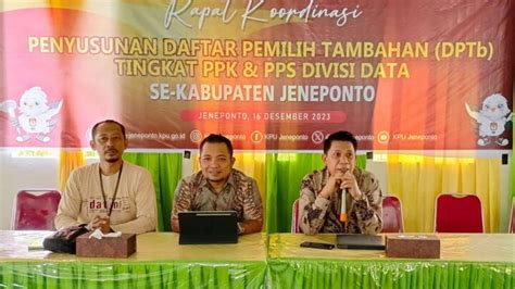 Disdukcapil Jeneponto Kolaborasi Kpu Optimalisasi Datduk Jelang Pemilu