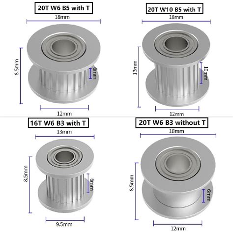 Custom Gt Idler Teeth T Bore Mm Mm With Bearing Gt Timing