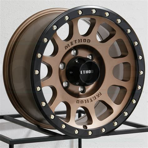 18x9 Method MR305 NV 6x5 5 6x139 7 18 Bronze Black Ring Wheels Rims Set