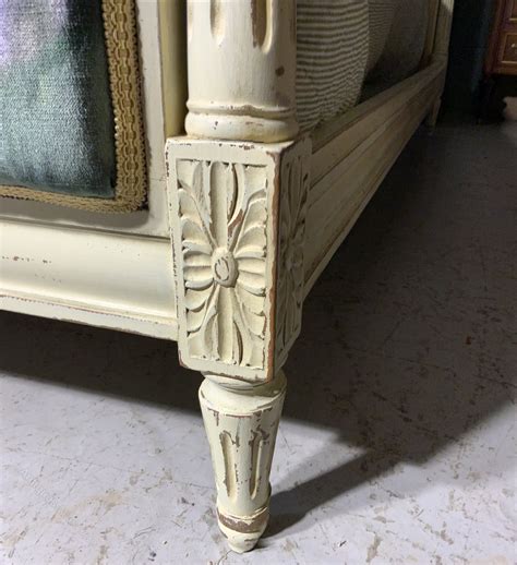 Painted French Upholstered Bed As819a439 Vi 1093 Antiques Atlas