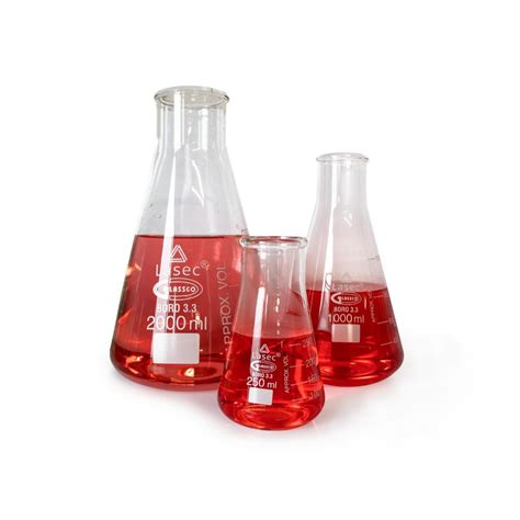 Erlenmeyer Conical Flasks Narrow Neck Clear Ml