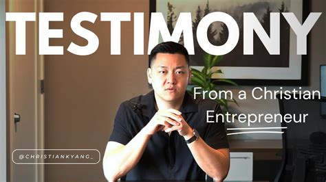 Testimony of a Christian Entrepreneur - YouTube