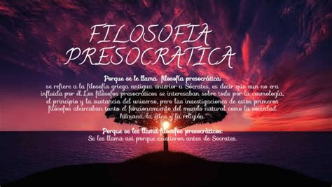 Filosofia Presocratica